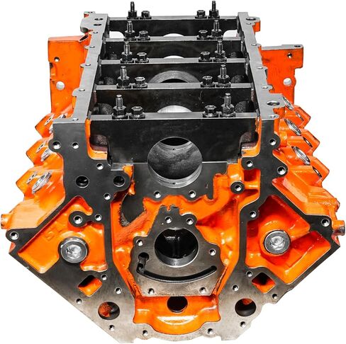 CNC machined Cast Iron Engine Block for LSX 4.000 Bore DH-9.240 6-Bolt Orange in Saudi Arabia