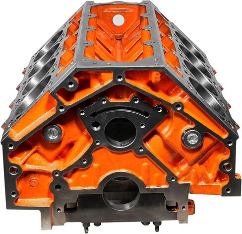 CNC machined Cast Iron Engine Block for LSX 4.000 Bore DH-9.240 6-Bolt Orange in Saudi Arabia