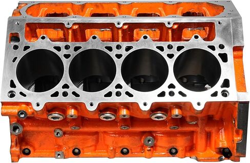 CNC machined Cast Iron Engine Block for LSX 4.000 Bore DH-9.240 6-Bolt Orange in Saudi Arabia
