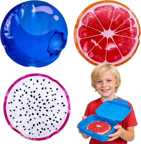 These multicolored reusable ice packs for lunch bags and coolers help keep food, beverages, and snacks crisp (3 piece) in Saudi Arabia