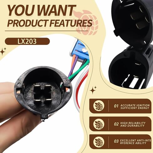 JA&MIU LX203 Ignition Control Module Compatible with 1976 - 1989 Ford Cars Trucks, Compatible with Lincoln Mercury 77-87, Compatible with Jeep ,Compatible with American Motors AMX in Saudi Arabia
