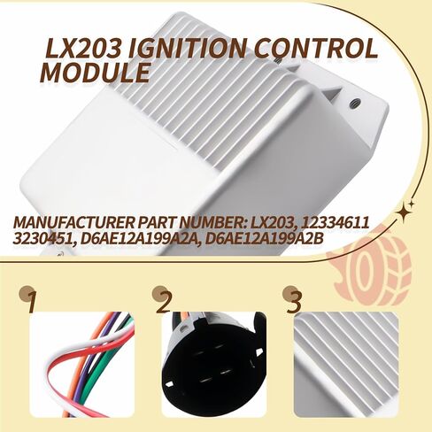 JA&MIU LX203 Ignition Control Module Compatible with 1976 - 1989 Ford Cars Trucks, Compatible with Lincoln Mercury 77-87, Compatible with Jeep ,Compatible with American Motors AMX in Saudi Arabia