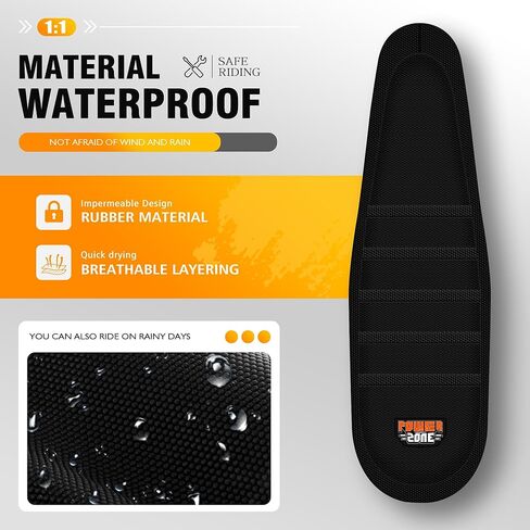 Electric Bike Seat Cover Compatible with Ridstar Q20 E Bike Non-Slip Anti-UV (All Black) in Saudi Arabia