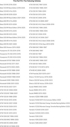 مسمار تعديل الهواء Tusk باللون الأزرق متوافق مع Yamaha YZ250 1996-2025/YZ65 2018-2025/متوافق مع مصنع Sherco 300 SE 2018-2024 in Kuwait