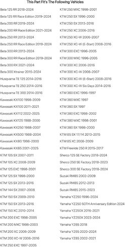 مسمار تعديل الهواء Tusk باللون الأزرق متوافق مع Yamaha YZ250 1996-2025/YZ65 2018-2025/متوافق مع مصنع Sherco 300 SE 2018-2024 in Kuwait