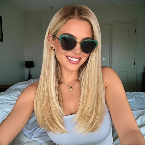 AOOLIA Cat Eye Sunglasses Women Men Vintage Polarized Sunnies Metal Frame Driving Anti-Glare UV400 for Summer Vacation in Kuwait