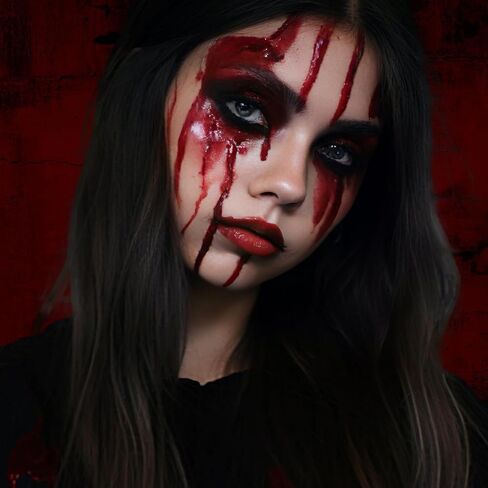 UCANBE Halloween Dripping Fake Blood Kit, 30ml Fresh Dripping Fake Blood + Cleaning Soap, Realistic Washable SFX Special Effects Makeup for Zombie Vampire Monster Clown Cosplay Costume in Saudi Arabia