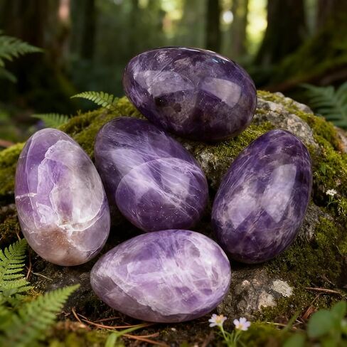 Natural Crystal Wealth Egg, Natural Crystal Stone for Good Fortune and Wealth, for Meditation Aid and Home Decor Accent in Saudi Arabia