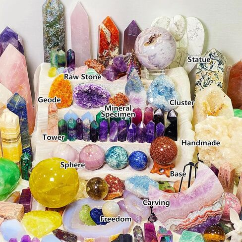 1lb Mystery Crystal Box, Randomly Selected with Polished Natural Crystal for Home Office Decoration, Birthday Gifts in Saudi Arabia