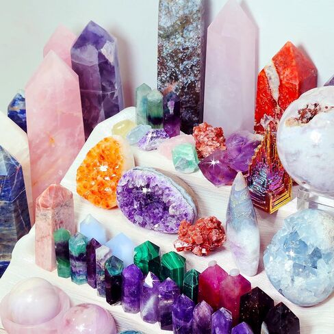 1lb Mystery Crystal Box, Randomly Selected with Polished Natural Crystal for Home Office Decoration, Birthday Gifts in Saudi Arabia
