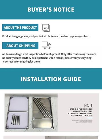 طاولة إعداد المطبخ التجاري من الفولاذ المقاوم للصدأ، مقاس 39 × 20 بوصة، طاولة عمل NSF مع رف سفلي، عملية رسم أسلاك من 5 طبقات، سهلة التركيب (32 بوصة × 20 بوصة × 30 بوصة × منضدة عمل ذات طابقين) in Kuwait