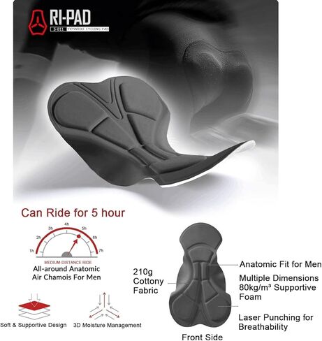 YKYWBIKE Men's Cycling Bib Pants 4D Padded Riding Pants for Men,Cycling Tights with Pockets,Breathable Bike Pants for Men Cycling in Saudi Arabia