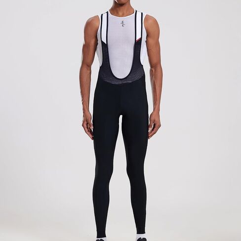 YKYWBIKE Winter Men's Cycling Bib Pants Tights with Pad Warm Cycling Bib Trousers Thermal Fleece Mountain Bike Pants ﻿Insulated Riding Bicycle in Saudi Arabia