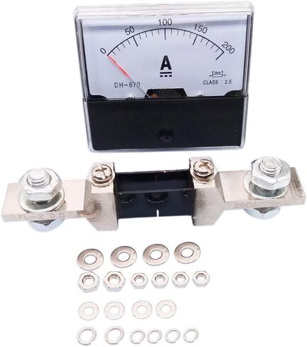 لوحة تناظرية أمبير مقياس التيار الكهربائي مقياس DH-670 0-200A تيار مستمر وتحويلة in Saudi Arabia