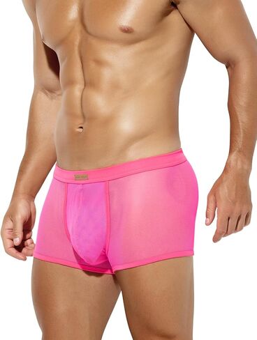 Arjen Kroos Men Sexy Mesh Boxer Briefs Low Rise Stretch Breathable Underwear Boxer in Kuwait