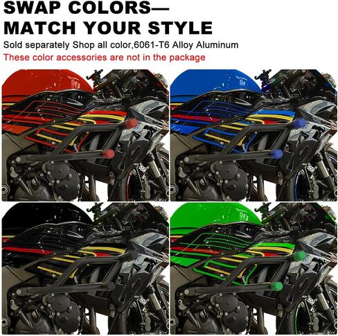 Xitomer مناسب لقفص تحطم Ninja ZX6R متوافق مع Ninja ZX 6R ZX-6R 2009-2025 ZX-6R قضيب حماية المحرك من الصدمات، قضيب السباق، قفص حيلة الطريق السريع in Kuwait