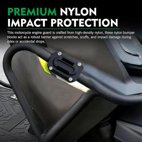 2 PCS Motorcycle Engine Guard Bumper Block, 22/25/28mm Nylon Crash Bar Slider Decor, Motorcycle Bumper Pole Protection Blocks, Universal Anti-Scratch Drop Frame Guard for Most Motorcycles in Kuwait