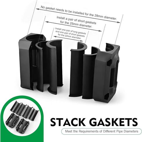 2 PCS Motorcycle Engine Guard Bumper Block, 22/25/28mm Nylon Crash Bar Slider Decor, Motorcycle Bumper Pole Protection Blocks, Universal Anti-Scratch Drop Frame Guard for Most Motorcycles in Kuwait