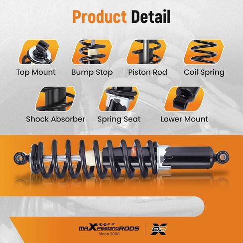 maXpeedingrods 2Pcs Front Shocks for Polaris Ranger XP 900 2014-2019, for Polaris Ranger 570 XP 2015-2016, for Polaris Ranger 1000 2019-2024, 7043755 Twintube Shock Absorber Struts in Saudi Arabia