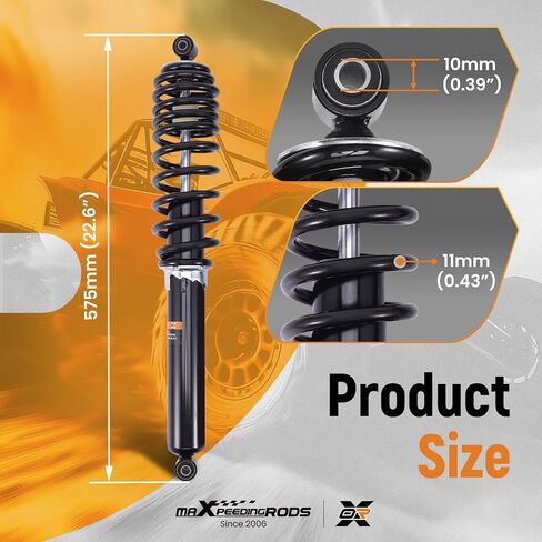 maxpeedingrods 2 قطعة صدمة خلفية لبولاريس رينجر XP 900 2014-2019، لبولاريس رينجر 1000 2019-2024، لبولاريس رينجر 570 XP 2015-2016، 7043753 دعامات ممتص الصدمات in Saudi Arabia