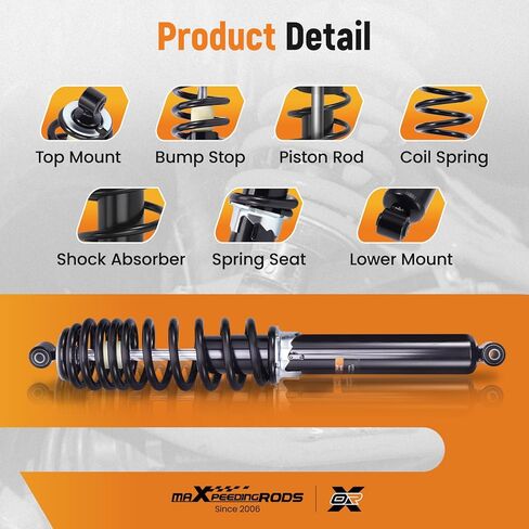 maxpeedingrods 2 قطعة صدمة خلفية لبولاريس رينجر XP 900 2014-2019، لبولاريس رينجر 1000 2019-2024، لبولاريس رينجر 570 XP 2015-2016، 7043753 دعامات ممتص الصدمات in Saudi Arabia