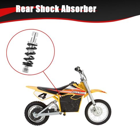 KAMIER Rear Shock Absorber Suspension 170mm Replacement for Razor MX650 MX500 SX500 Mcgrath Dirt Rocket Bike 24V Dirt Quad 4 Wheeler ATV Kids Electric Motocross Off Road Pit Dirt Bike Parts in Saudi Arabia