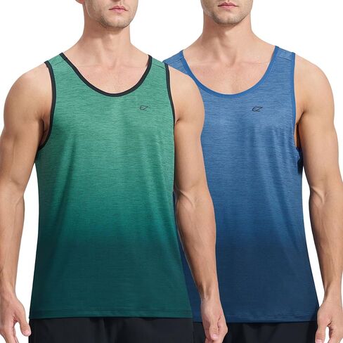 Men's Tank Top UPF 50+ Sun Protection Beach Summer Swim Shirts Quick Dry Workout Gym Running Athletic Sleeveless Shirts in Saudi Arabia