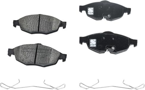 Replacement Brake Disc and Ceramic Pad Kit compatible with Chrysler Sebring 2001-2003 2.4L Coupe (Front and Rear, Rear Disc) in Saudi Arabia