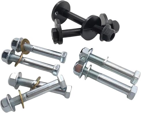 Front Control Arms Cam Bolts Fit for Dodge Ram 1500 2000-2001 2500 3500 2000-2002 Zinc Steel Cam Bolts M12x1.75 with Washers and Nuts in Kuwait
