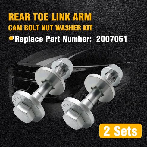 2Sets Rear Toe Link Arm Cam Bolt Nut Washer Kit Compatible with Tesla Model X Model S 2012-2021, Replacement for 2007061 in Saudi Arabia