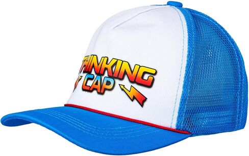 قبعات سائقي الشاحنات الشبكية الزرقاء، قبعة Snapback Thinking القماشية للنساء والرجال in Kuwait