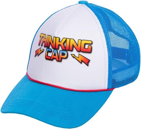 قبعات سائقي الشاحنات الشبكية الزرقاء، قبعة Snapback Thinking القماشية للنساء والرجال in Kuwait