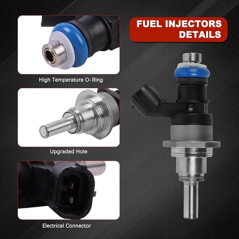 Set of 4 Fuel Injectors Compatible with Speed 3 6 CX-7 Turbo 2.3L Replace# L3K9-13-250A Engine Fuel Injection Nozzle in Saudi Arabia
