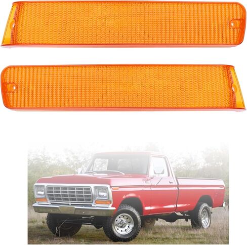 مصابيح إشارة الانعطاف الأمامية الكهرمانية، متوافقة مع شاحنة Ford F-150 1973-1979، 1978-1979 برونكو، ضوء الزاوية in Kuwait
