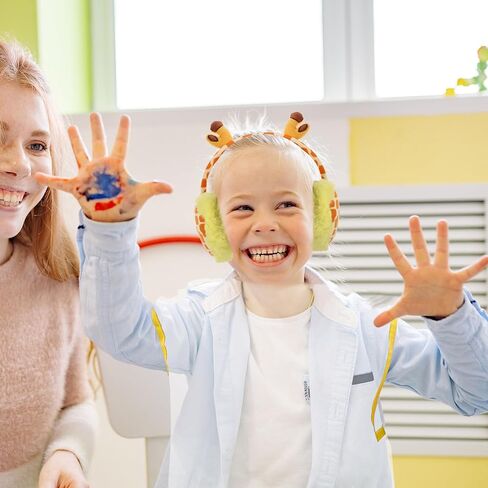 أغطية أذن شتوية من ديديساون لتدفئة الأذن الحرارية من القطيفة، عصابة رأس زرافة قابلة للتعديل للأولاد والاستخدام في الهواء الطلق في الطقس البارد in Kuwait