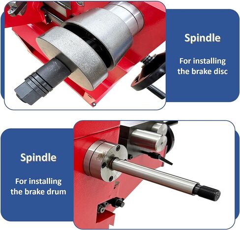 INTSUPERMAI ​Dual Axis Brake Drum/Disc Lathe - Auto-Feed Precision Grinder for Cars/Trucks, Brake Disc and Drum Repair Machine with Mechanical Safety Limit​ 110V in Kuwait