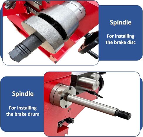 T8445 Disc/Drum Brake Lathe 30/52/85RPM Automobile Brake Hub Plate Repair Machine for Car Grind Balancing Repair Drum Cutting 1100W 110V in Kuwait