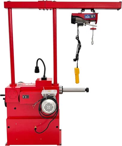 T8465 Disc/Drum Brake Lathe 30/52/85RPM with Electric Hoist for Medium and Large Car Grind Balancing Repair Drum Cutting 1100W 110V in Kuwait