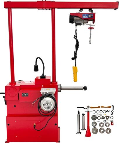 INTSUPERMAI Brake Drum/Disc Combo Lathe, Heavy-Duty Truck & Auto Brake Repair Machine (650mm Drum Capacity)​ 110V Machine 220V Hoist Voltage in Kuwait