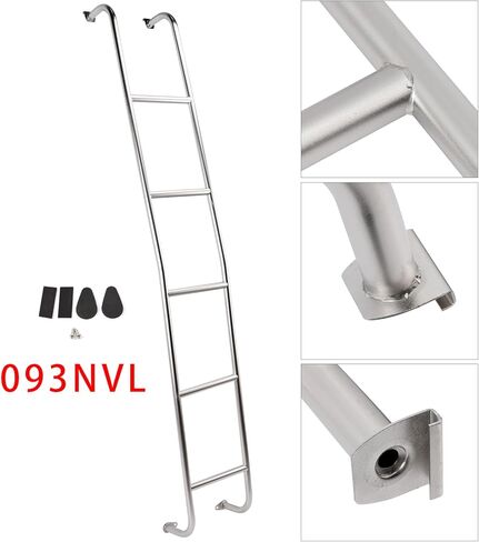 Areyourshop الفولاذ المقاوم للصدأ 5-Step Van Ladder Rear Step سلم 093NVL لنيسان NV2500 / NV3500 HD سقف مرتفع 2011-2021 in Saudi Arabia