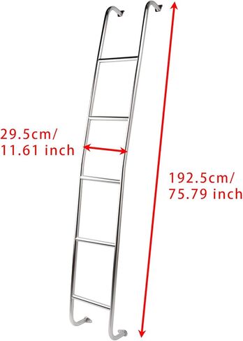 Areyourshop الفولاذ المقاوم للصدأ 5-Step Van Ladder Rear Step سلم 093NVL لنيسان NV2500 / NV3500 HD سقف مرتفع 2011-2021 in Saudi Arabia