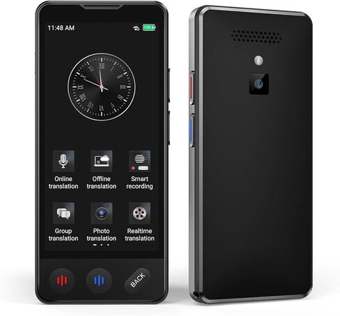 جهاز مترجم اللغة لا يحتاج إلى واي فاي، 2026 مترجم AI مطور، يدعم 150 لغة ترجمة فورية ثنائية الاتجاه، غير متصل/تسجيل/مترجم صور لسفر العمل in Kuwait