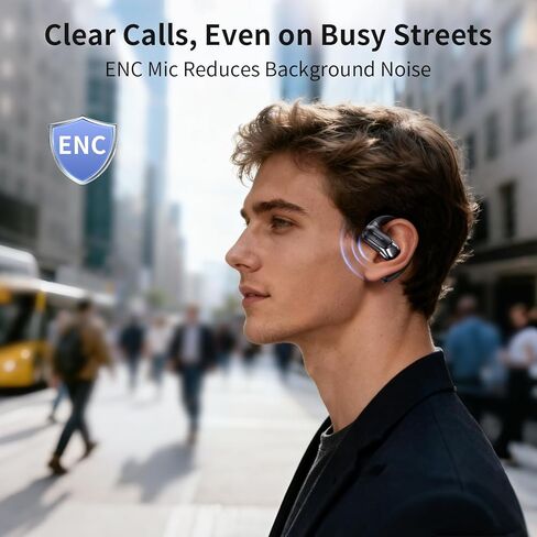 Translator Earbuds, AI Translation Earbuds Real-Time, 2-Way Voice Translation, 164 Languages, No Subscription, Up to 60H with Case, ENC Calls for Travel Business Study in Kuwait