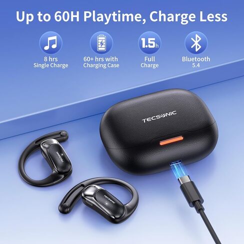 Translator Earbuds, AI Translation Earbuds Real-Time, 2-Way Voice Translation, 164 Languages, No Subscription, Up to 60H with Case, ENC Calls for Travel Business Study in Kuwait