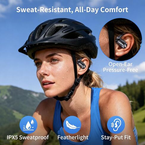 Translator Earbuds, AI Translation Earbuds Real-Time, 2-Way Voice Translation, 164 Languages, No Subscription, Up to 60H with Case, ENC Calls for Travel Business Study in Kuwait