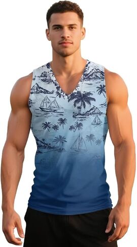 Polynesian Samoan Tribal Design Men's Tank Tops Bodybuilding Sleeveless Mens Tank Top Travel Vest in Saudi Arabia