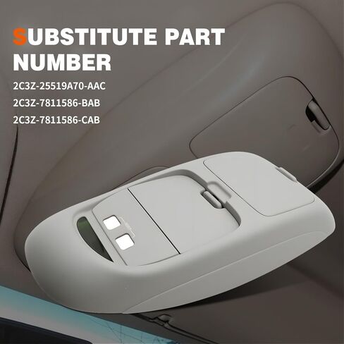 Overhead Console Compatible with 2002-2004 F Series 250 350 450 550 Super Duty with Sunglasses Frame & Storage Cover Grey 2C3Z-25519A70-AAC in Saudi Arabia