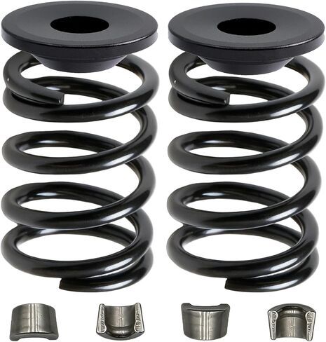 36lb Valve Nickel Plated Springs & Billet Aluminum Retainer Kit for Predator 212/224 Non-Hemi for Tillotson 212R/225R/RS for Coleman CT200U/BT200X for GX160/GX200 Clone Drop-In High-RPM Combo (Black) in Kuwait