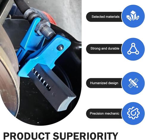 4 PCS Brake & Fuel Line Stoppers Kit, 3/8 inches 5/16 inches 1/2 inches Banjo Vertical Brake Line Plug Auto Stop Clamp, PVC Edge RPV Handle Auto Repair Hardware Tools (Blue) in Saudi Arabia