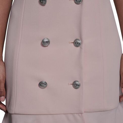 Karl Lagerfeld Womens Short Sleeve Notch Collar Scuba Crepe Blazer Dress in Saudi Arabia